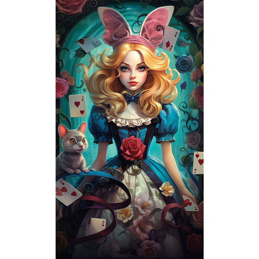 AB Diamond Painting - Full Round - Blonde Alice (40*70CM)