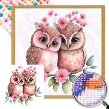 Load image into Gallery viewer, AB Diamond Painting - Full Round - owl (40*40CM)
