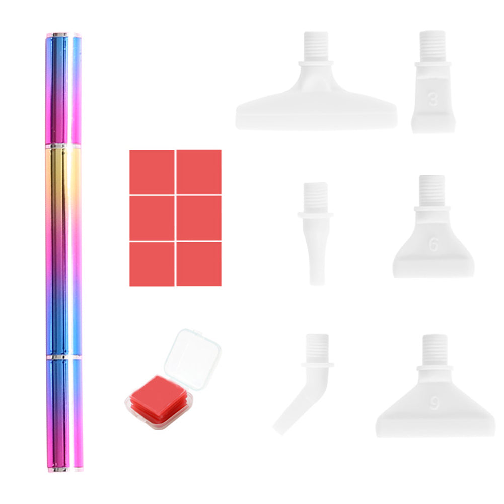 Diamond Art Accessories Screw Thread Tips with 6 Glue Clay Diamond Art Drill Pen