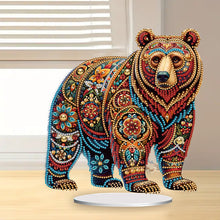 Load image into Gallery viewer, Diamond Painting Desktop Decoration for Office Desktop Decor (Gorgeous Bear)
