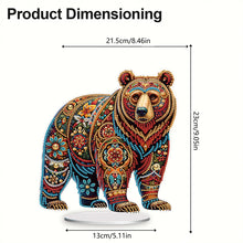 Load image into Gallery viewer, Diamond Painting Desktop Decoration for Office Desktop Decor (Gorgeous Bear)
