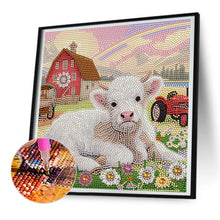 Load image into Gallery viewer, Diamond Painting - Partial Special Shaped - farm cows (30*30CM)
