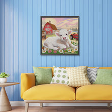 Load image into Gallery viewer, Diamond Painting - Partial Special Shaped - farm cows (30*30CM)

