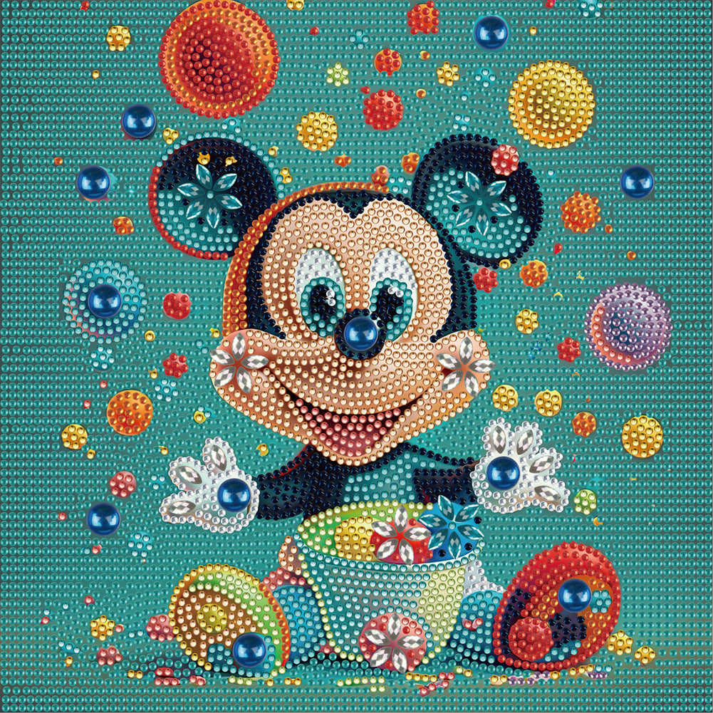 Diamond Painting - Partial Special Shaped - cartoon mickey (30*30CM)