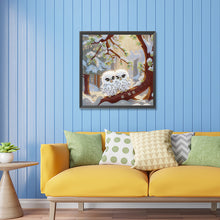 Load image into Gallery viewer, Diamond Painting - Partial Special Shaped - white owl (30*30CM)
