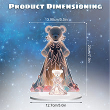 Load image into Gallery viewer, Bear Girl Table Top Diamond Painting Ornament Kits for Home Office Desktop Decor
