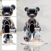 Load image into Gallery viewer, Bear Girl Table Top Diamond Painting Ornament Kits for Home Office Desktop Decor
