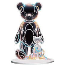 Load image into Gallery viewer, Bear Girl Table Top Diamond Painting Ornament Kits for Home Office Desktop Decor
