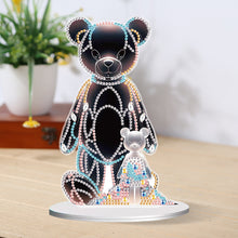 Load image into Gallery viewer, Bear Girl Table Top Diamond Painting Ornament Kits for Home Office Desktop Decor
