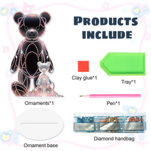 Load image into Gallery viewer, Bear Girl Table Top Diamond Painting Ornament Kits for Home Office Desktop Decor
