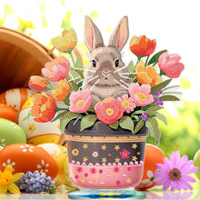 Load image into Gallery viewer, DIY Diamond Painting Desktop Ornaments Kit for Office Decor (Easter Egg Bunny)
