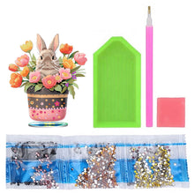 Load image into Gallery viewer, DIY Diamond Painting Desktop Ornaments Kit for Office Decor (Easter Egg Bunny)
