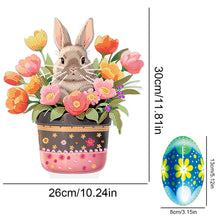 Load image into Gallery viewer, DIY Diamond Painting Desktop Ornaments Kit for Office Decor (Easter Egg Bunny)
