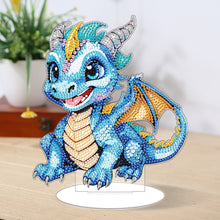 Load image into Gallery viewer, Baby Dinosaur Round Diamond Painting Desktop Decoration for Office Desktop Decor
