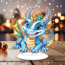 Load image into Gallery viewer, Baby Dinosaur Round Diamond Painting Desktop Decoration for Office Desktop Decor
