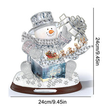Load image into Gallery viewer, 2 PCS Christmas Snowman Special Shape Diamond Painting Sticker for Boy Girl Gift
