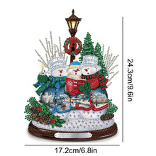 Load image into Gallery viewer, 2 PCS Santa Snowman Special Shape Diamond Painting Sticker for Boy Girl Gift
