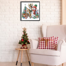 Load image into Gallery viewer, Diamond Painting - Partial Special Shaped - Christmas snowman (30*30CM)
