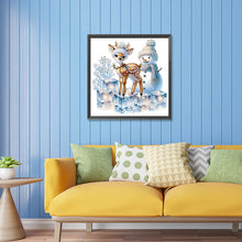 Load image into Gallery viewer, Diamond Painting - Partial Special Shaped - Christmas snowman (30*30CM)
