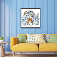 Load image into Gallery viewer, Diamond Painting - Partial Special Shaped - Christmas snowman (30*30CM)
