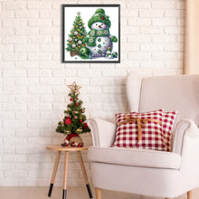 Load image into Gallery viewer, Diamond Painting - Partial Special Shaped - Christmas snowman (30*30CM)
