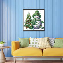 Load image into Gallery viewer, Diamond Painting - Partial Special Shaped - Christmas snowman (30*30CM)
