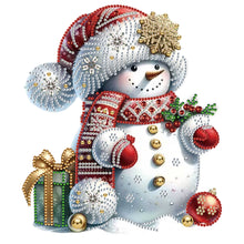 Load image into Gallery viewer, Diamond Painting - Partial Special Shaped - Christmas snowman (30*30CM)
