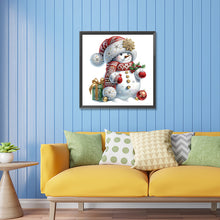 Load image into Gallery viewer, Diamond Painting - Partial Special Shaped - Christmas snowman (30*30CM)

