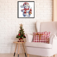 Load image into Gallery viewer, Diamond Painting - Partial Special Shaped - Christmas snowman (30*30CM)
