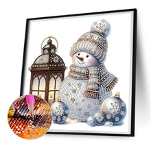 Load image into Gallery viewer, Diamond Painting - Partial Special Shaped - Christmas snowman (30*30CM)
