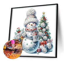Load image into Gallery viewer, Diamond Painting - Partial Special Shaped - Christmas snowman (30*30CM)
