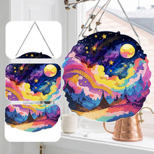 Load image into Gallery viewer, Acrylic Coloured Clouds Starry Sky Single-Sided Diamond Painting Hanging Pendant
