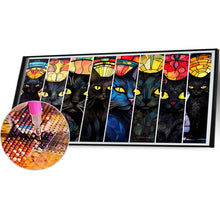 Load image into Gallery viewer, Diamond Painting - Full Round - black cat (80*40CM)
