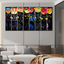 Load image into Gallery viewer, Diamond Painting - Full Round - black cat (80*40CM)
