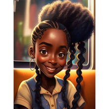 Load image into Gallery viewer, Diamond Painting - Full Round - black girl (30*40CM)
