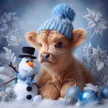 Load image into Gallery viewer, Diamond Painting - Full Round - snowman calf (30*30CM)
