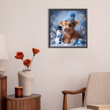 Load image into Gallery viewer, Diamond Painting - Full Round - snowman calf (30*30CM)
