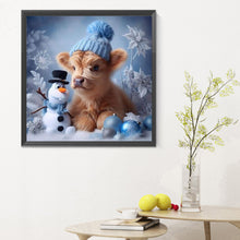 Load image into Gallery viewer, Diamond Painting - Full Round - snowman calf (30*30CM)
