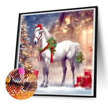 Load image into Gallery viewer, Diamond Painting - Full Round - horse in snow (30*30CM)
