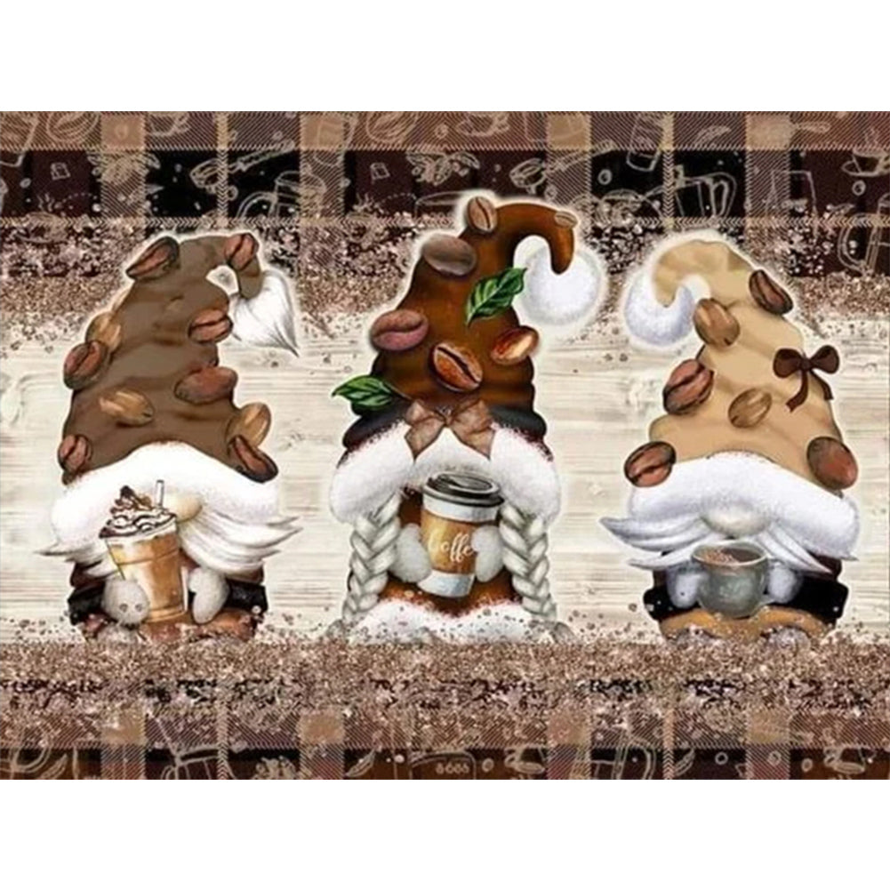 Diamond Painting - Full Round - coffee bean gnome (40*30CM)