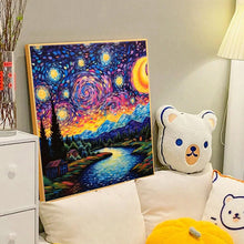 Load image into Gallery viewer, Diamond Painting - Full Round - starry night (40*40CM)

