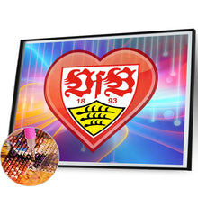 Load image into Gallery viewer, Diamond Painting - Full Round - Stuttgart flag (50*40CM)
