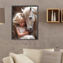 Load image into Gallery viewer, Diamond Painting - Full Square - Cute pet and little girl (30*40CM)
