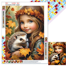 Load image into Gallery viewer, Diamond Painting - Full Square - Cute pet and little girl (30*40CM)
