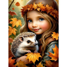 Load image into Gallery viewer, Diamond Painting - Full Square - Cute pet and little girl (30*40CM)
