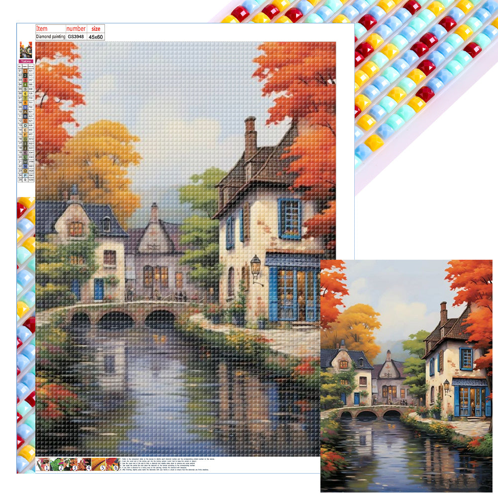 Diamond Painting - Full Square - country house (45*60CM)