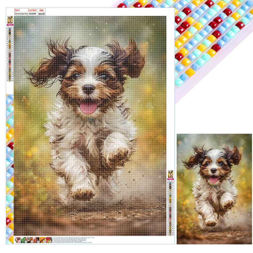 Diamond Painting - Full Square - puppy (50*70CM)