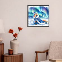 Load image into Gallery viewer, Diamond Painting - Full Round - aurora fox (30*30CM)
