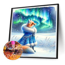 Load image into Gallery viewer, Diamond Painting - Full Round - aurora fox (30*30CM)
