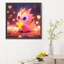 Load image into Gallery viewer, Diamond Painting - Full Round - Love light pink dragon (30*30CM)
